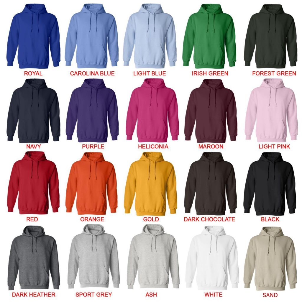 hoodie color chart - Parkway Drive Shop