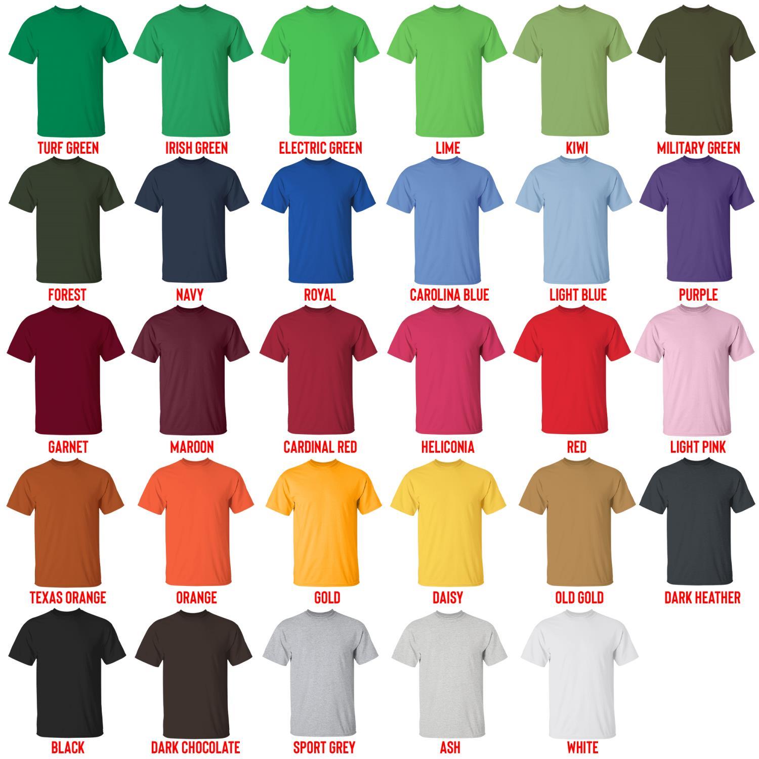 t shirt color chart - Parkway Drive Shop