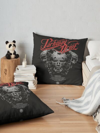 Parkway Drive Devil Throw Pillow Official Parkway Drive Merch