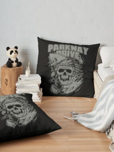 Parkway Drive Band Fan Art Throw Pillow Official Parkway Drive Merch