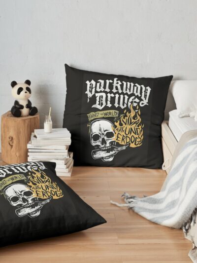 Parkway Drive Band Fan Art Throw Pillow Official Parkway Drive Merch