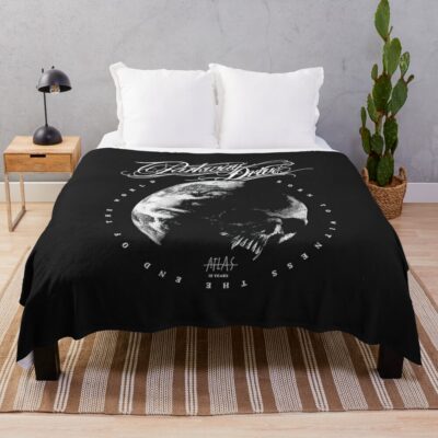 Atlas Artwork Throw Blanket Official Parkway Drive Merch