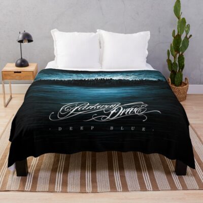 Deep Blue Throw Blanket Official Parkway Drive Merch