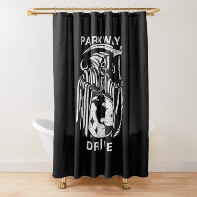 Qwertyui>>>Parkway Drive Top Designs Shower Curtain Official Parkway Drive Merch