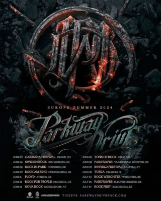 © Parkway Drive Europe Summer 2024 - Parkway Drive Shop